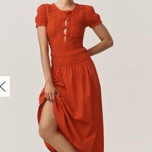 Damson Madder Saffy Short-Sleeve Midi Dress | Anthropologie